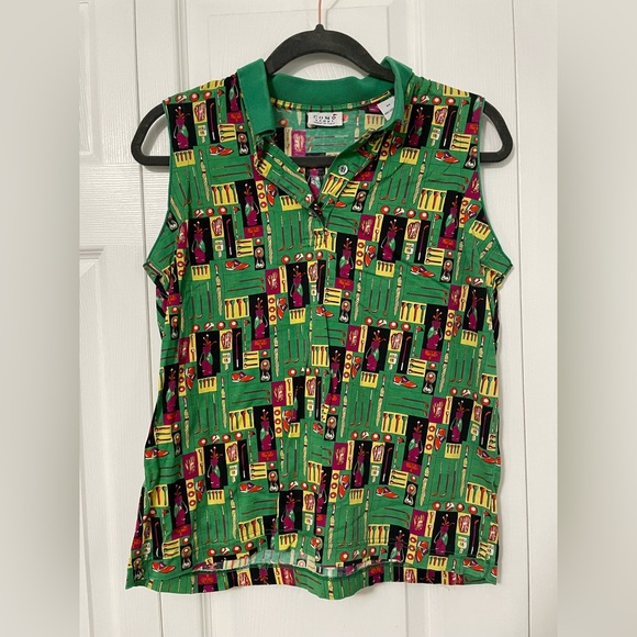 Vintage Golf Pattern Top - Picture 2 of 4